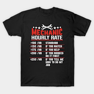 Mechanic Hourly Rating T-Shirt